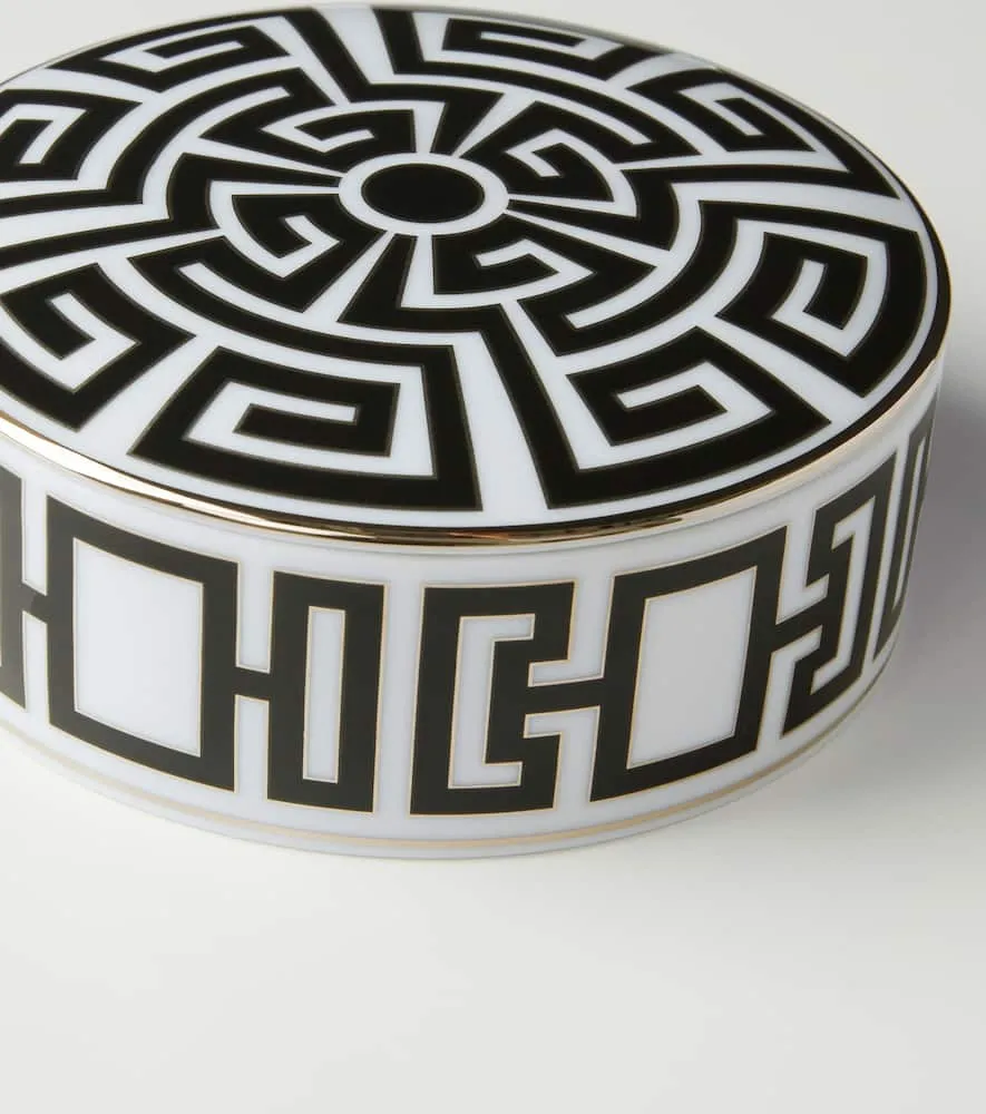 Labirinto Container - Black, Porcelain