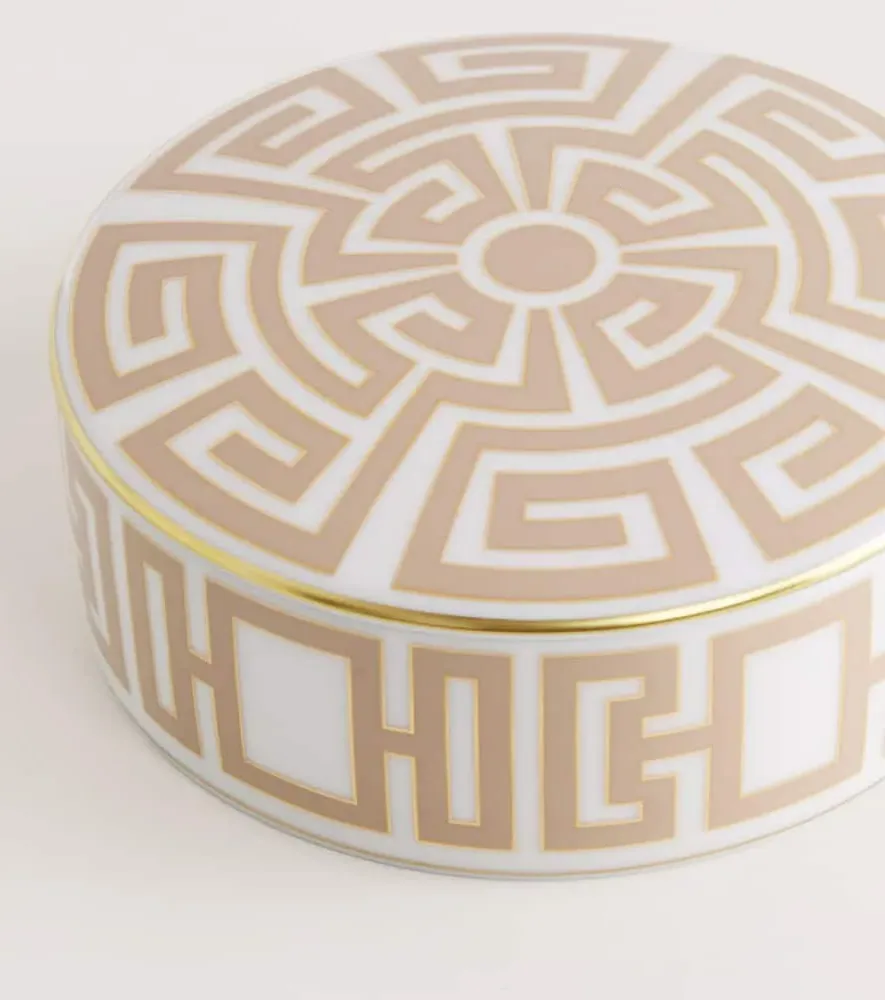Labirinto Porcelain Box - Beige, Porcelain image