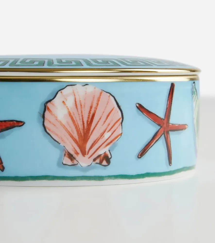 Luke Edward Hall Il Viaggio di Nettuno Round Box - Sea Blue, Porcelain by Mytheresa, alternate view