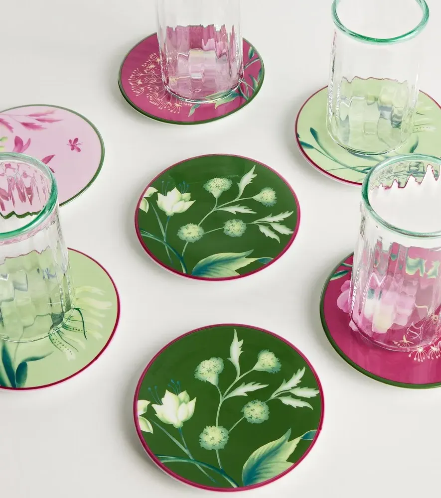 Oggetti Set of 4 Porcelain Coasters - Acanto by Mytheresa, alternate view