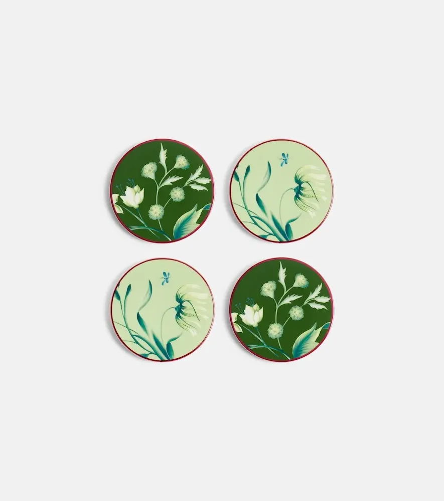 Oggetti Set of 4 Porcelain Coasters - Acanto by Mytheresa