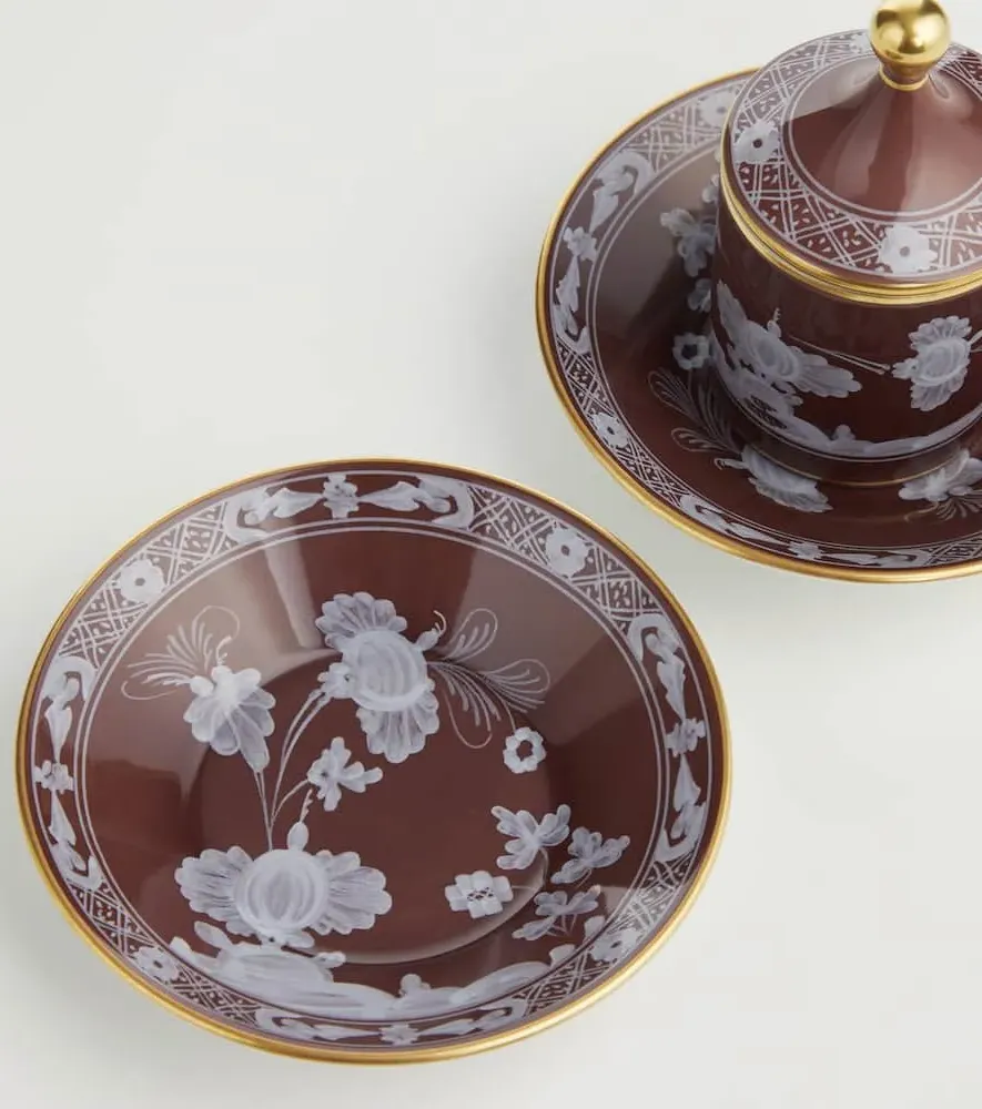 Oriente Italiano Coffee Cup Set - Brown, Porcelain