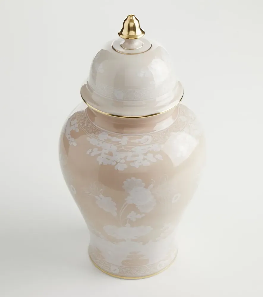 Oriente Italiano Potiche Small Vase - Meringa, Porcelain alternate view