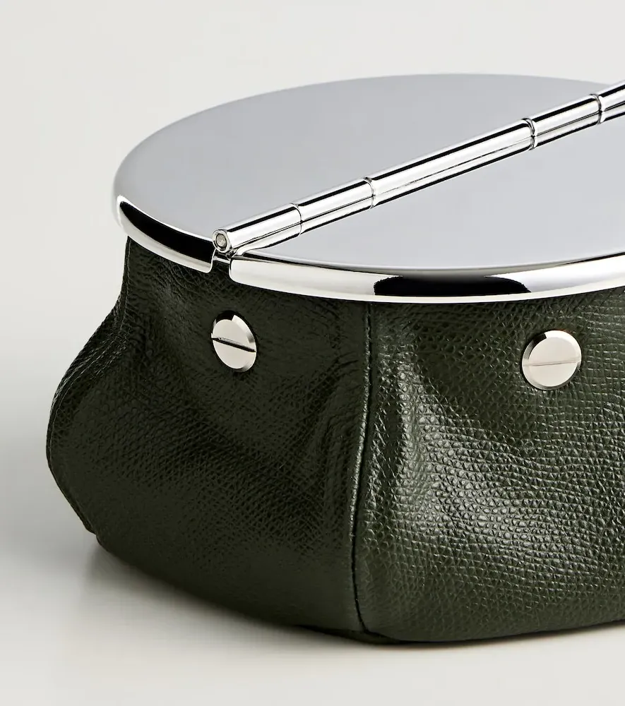 Laurence Bean Bag Leather Ashtray - Silver, Leather by Mytheresa, image 2