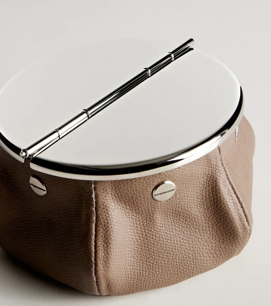 Laurence Bean Bag Leather Ashtray - Taupe, Calf Leather by Mytheresa, image 3