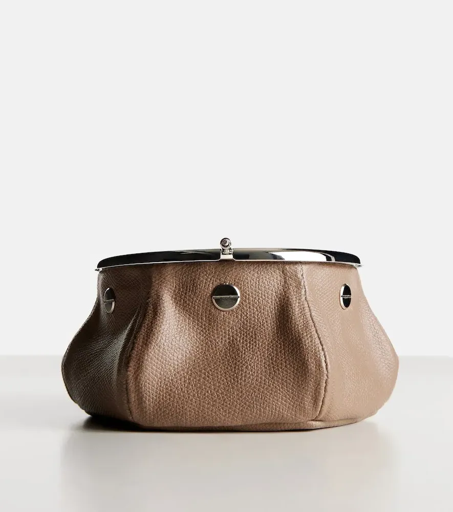 Laurence Bean Bag Leather Ashtray - Taupe, Calf Leather by Mytheresa, image 4