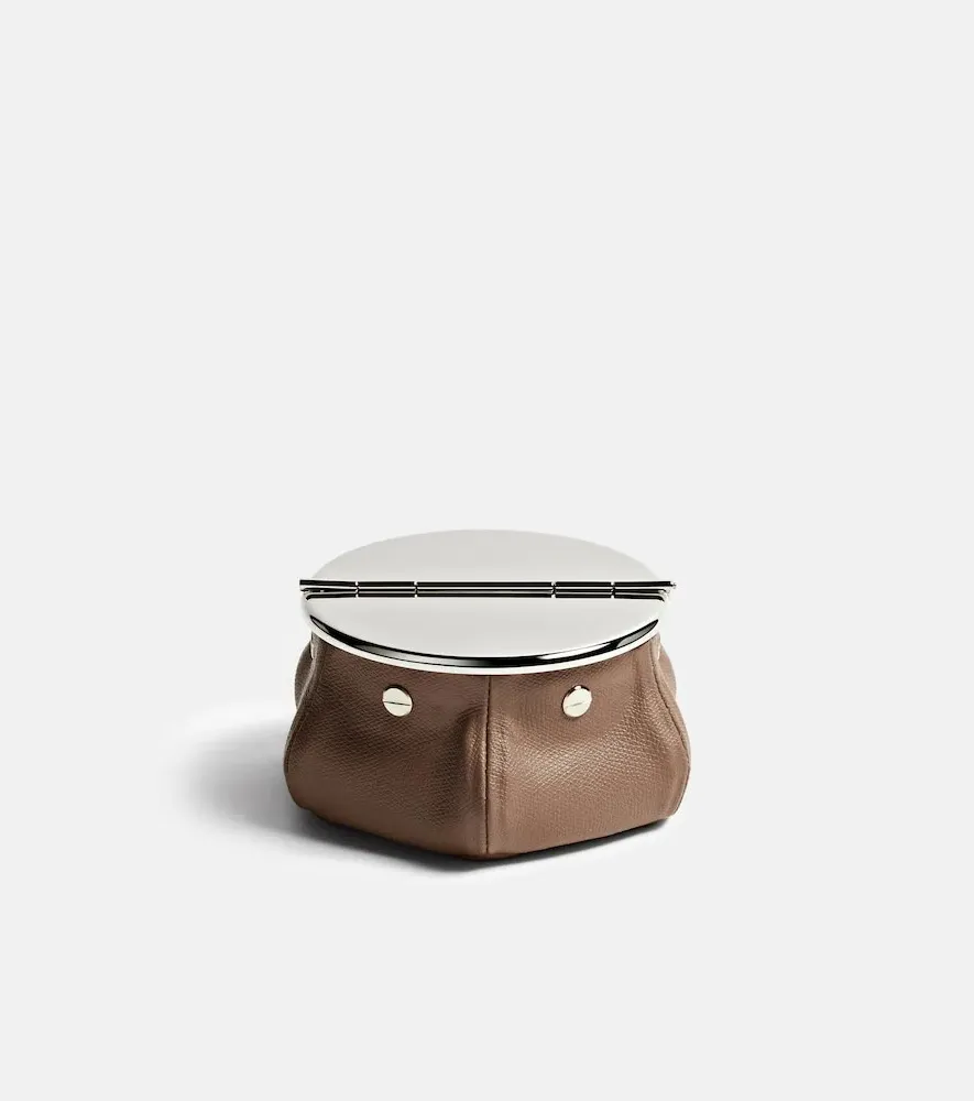Laurence Bean Bag Leather Ashtray - Taupe, Calf Leather by Mytheresa