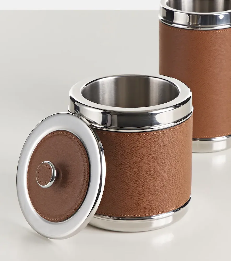 Ocean Small Ice Bucket - Tobacco, Leather by Mytheresa, alternate view