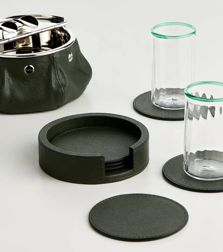 Set of 6 Leather Coasters - Leather by Mytheresa, image 5