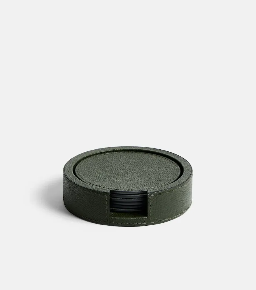 Set of 6 Leather Coasters - Leather by Mytheresa