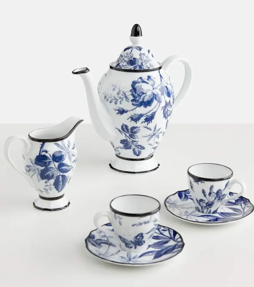 Herbarium Porcelain Milk Jug - Blue/White