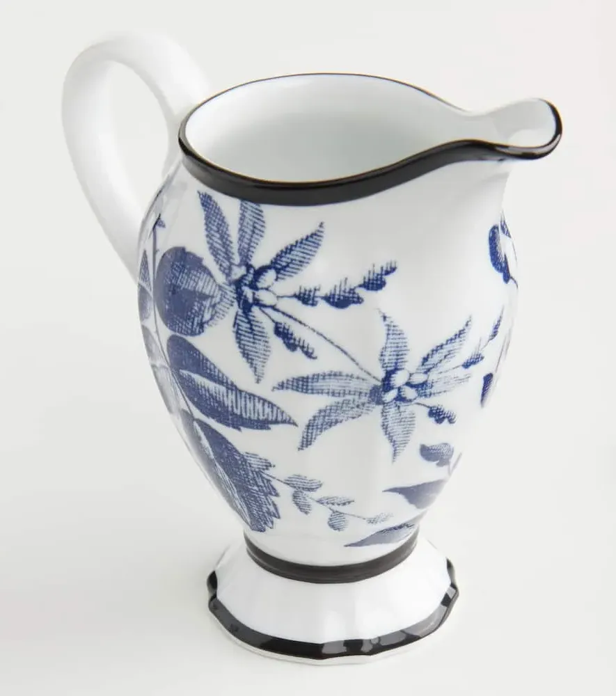 Herbarium Porcelain Milk Jug - Blue/White image