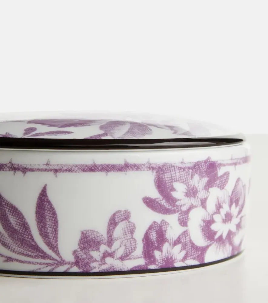 Herbarium Porcelain Trinket Box