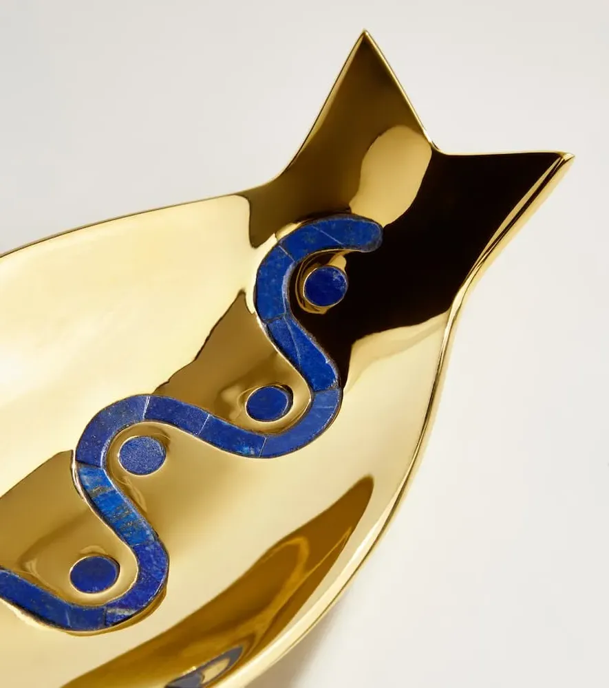 Clam Shell Decorative Tray - Gold, Brass