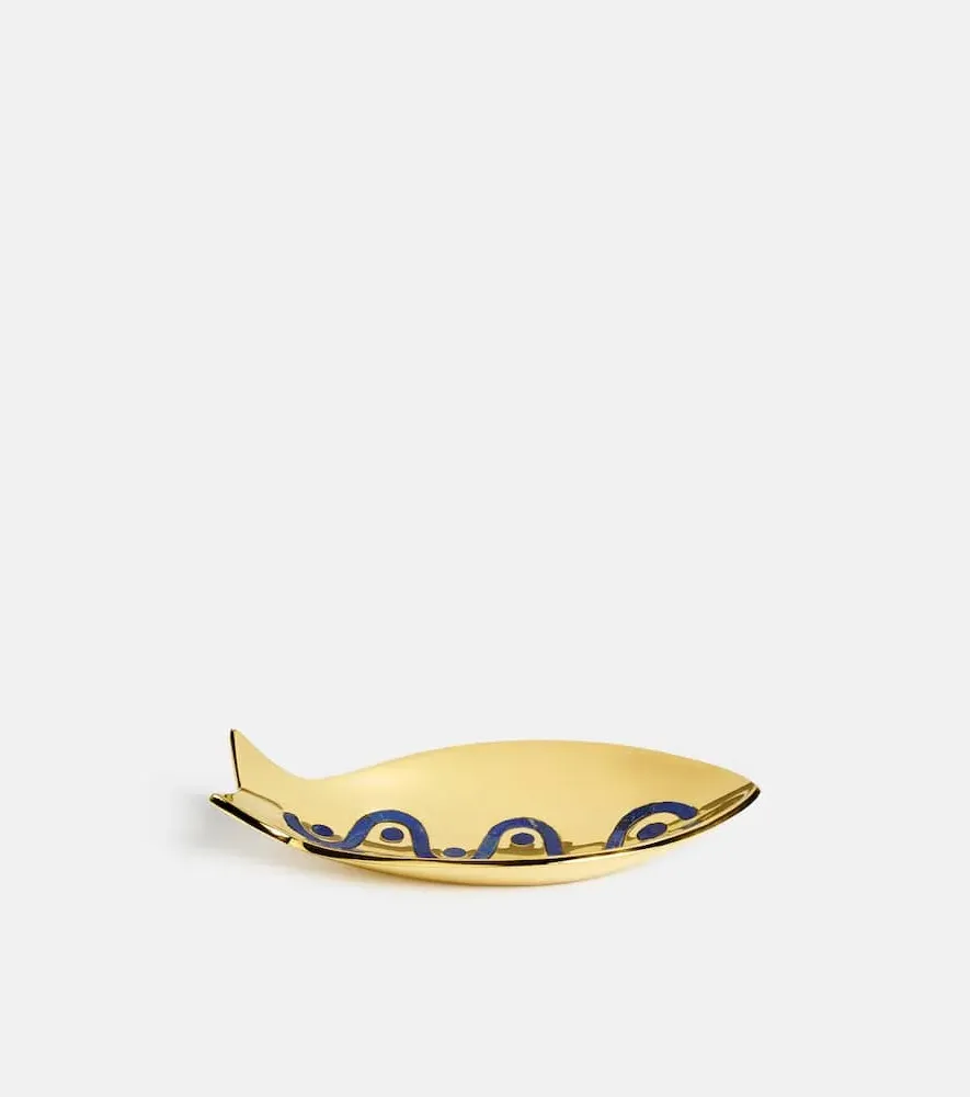 Clam Shell Decorative Tray - Gold, Brass