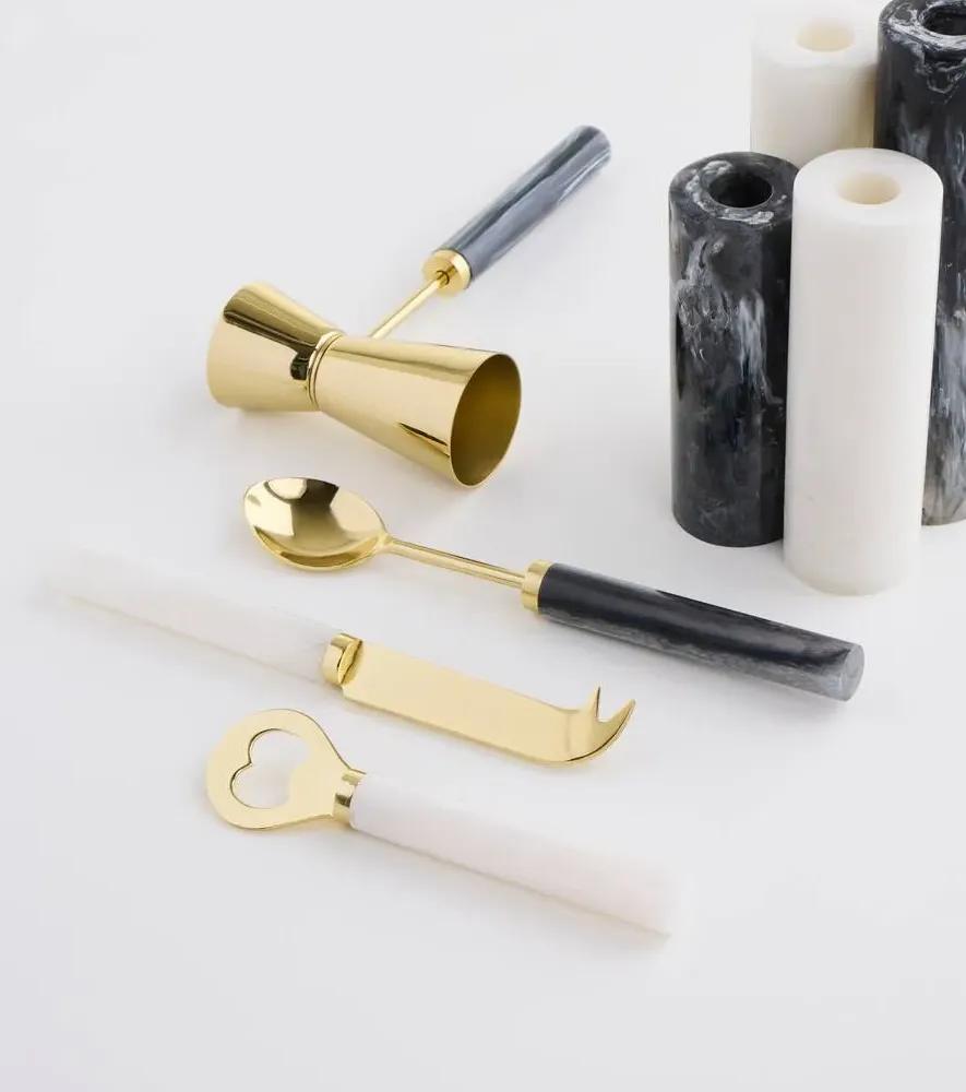 Como Barware Set - Black, Acrylic