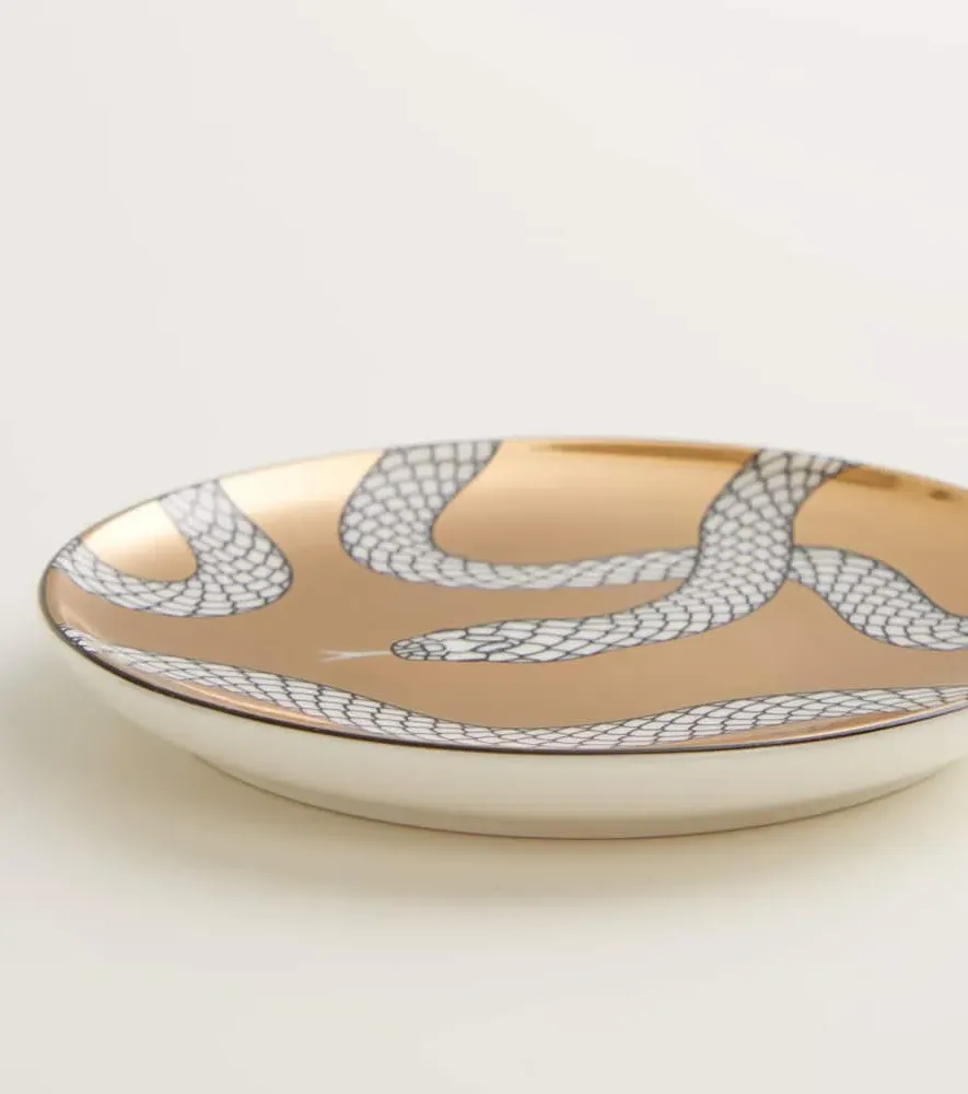 Eden Set of 4 Coasters - Gold, Porcelain