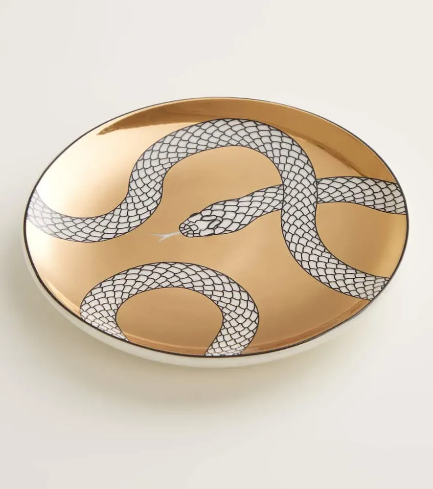 Eden Set of 4 Coasters - Gold, Porcelain