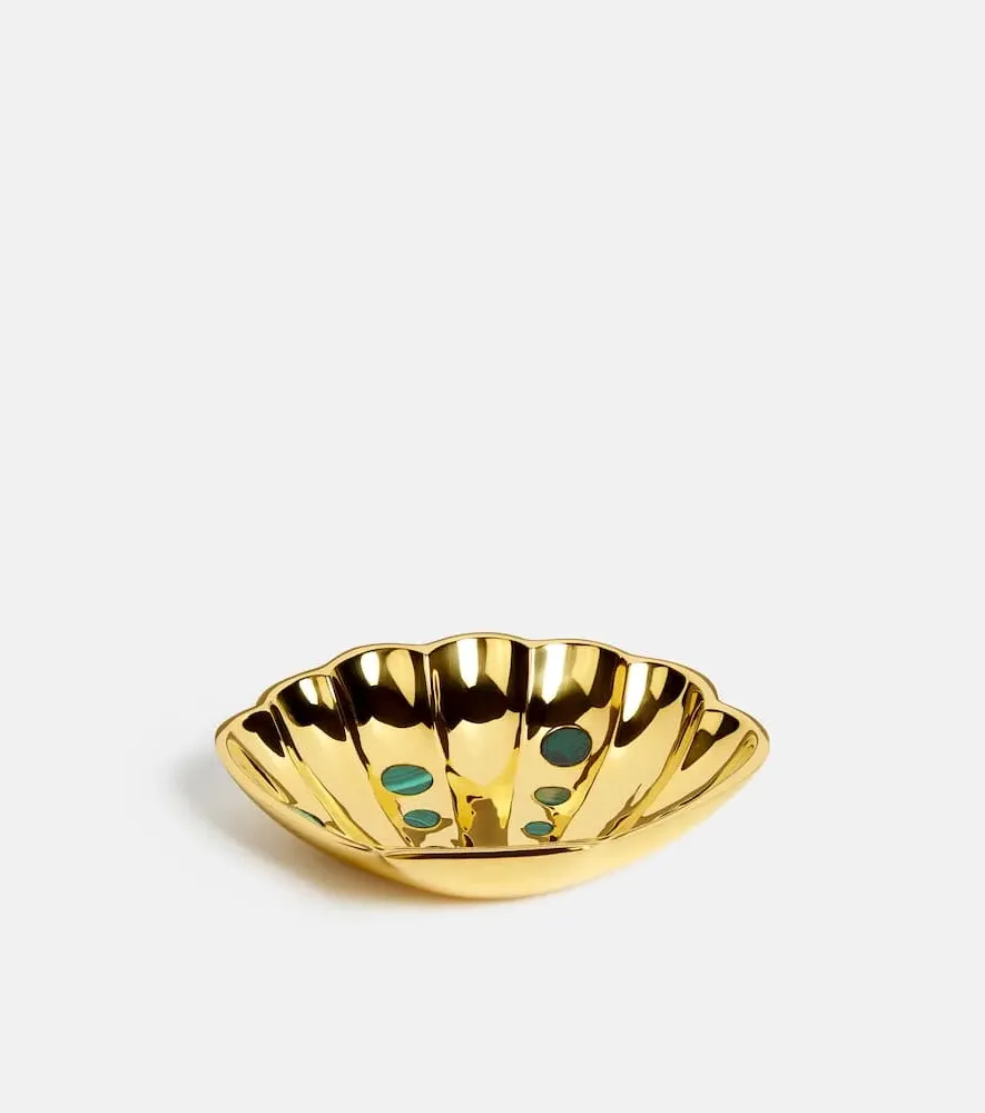 Fish Decorative Tray - Gold, Brass