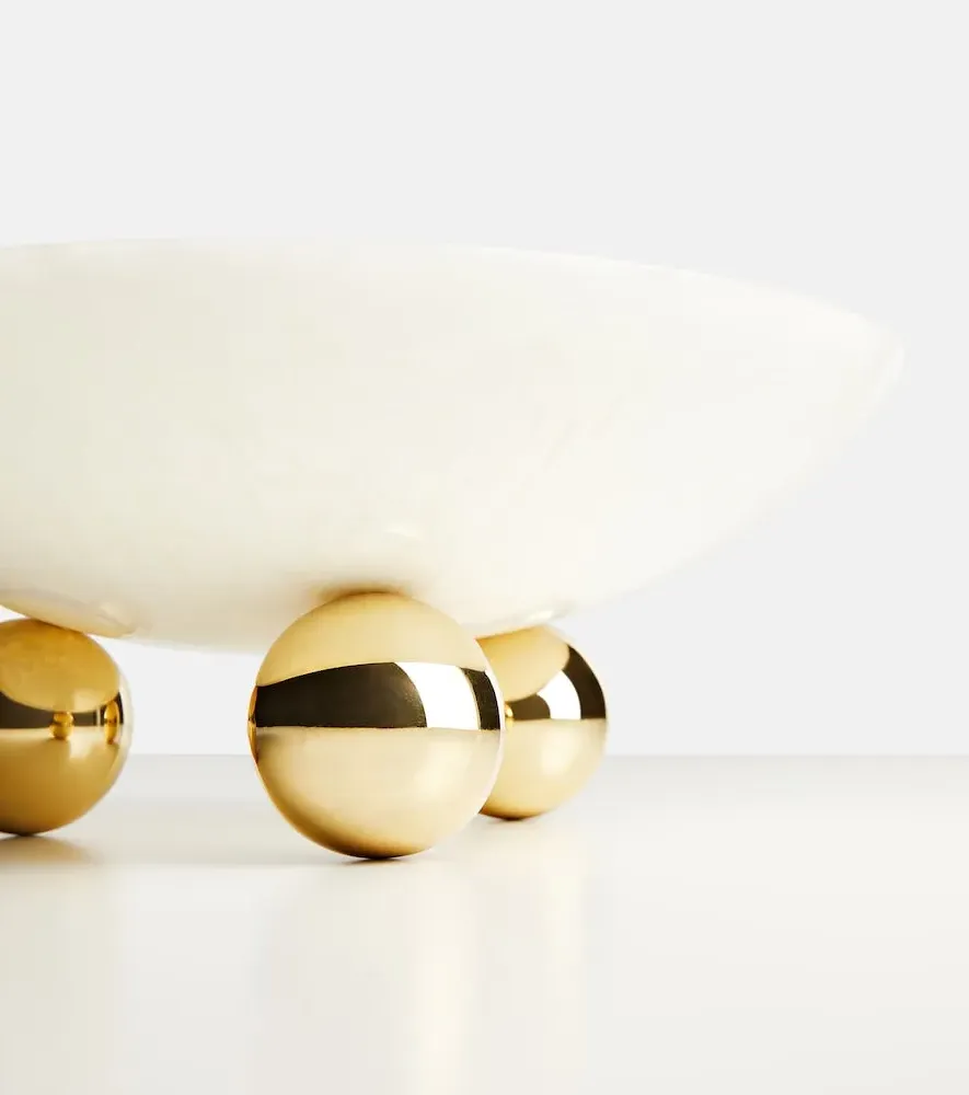 Fontana Bowl - White, Brass by Mytheresa, alternate view