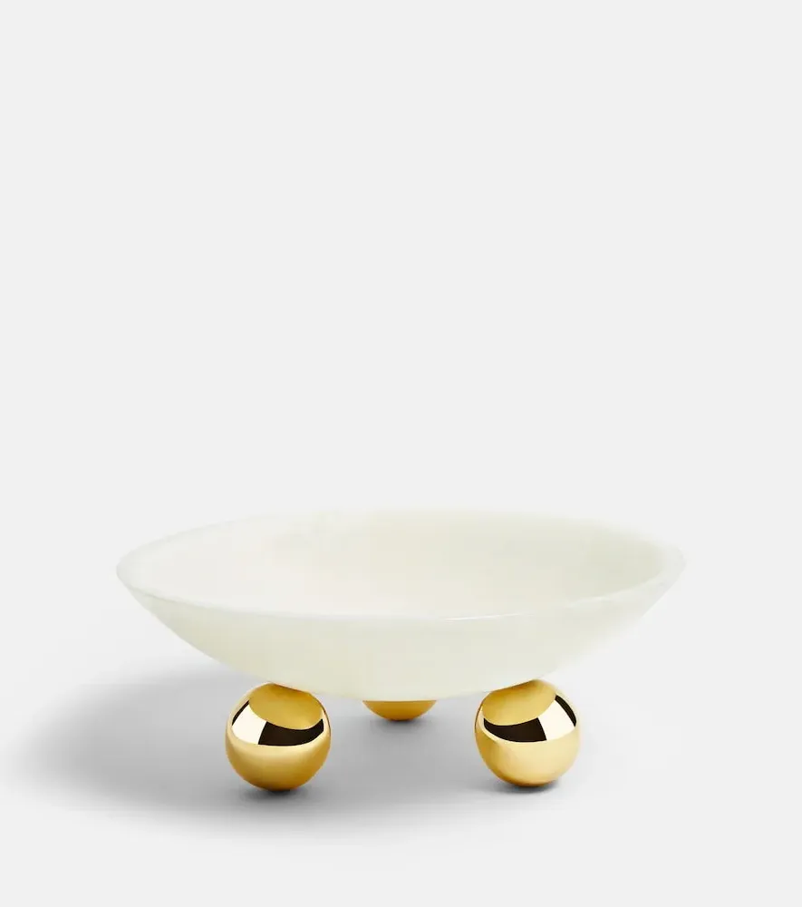 Fontana Bowl - White, Brass by Mytheresa