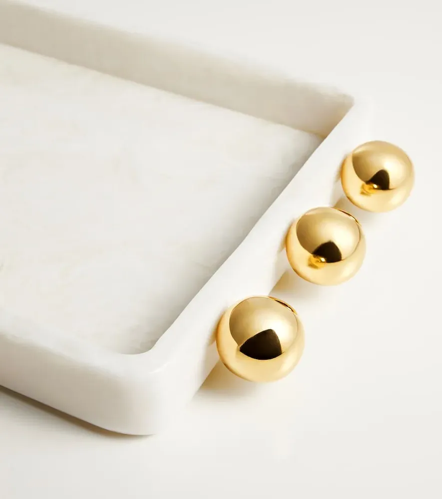 Fontana Tray - White, Brass by Mytheresa, image 4