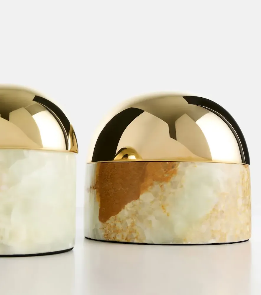 Globo Medium Box - Natural Stone, Brass by Mytheresa, image 5