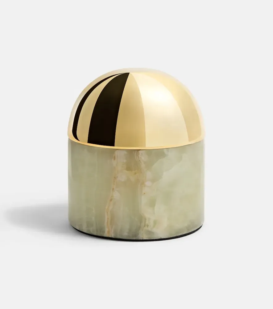 Globo Small Box - Brass, Natural Stone by Mytheresa