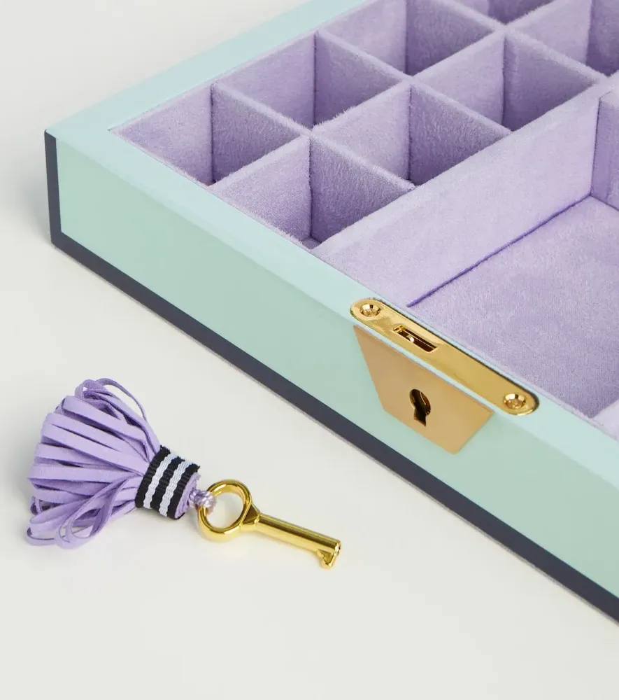 Le Wink Lacquered Jewelry Box - Ice Blue/Lavender, MDF by Mytheresa, image 3