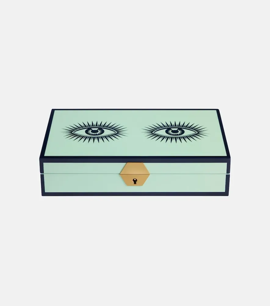 Le Wink Lacquered Jewelry Box - Ice Blue/Lavender, MDF by Mytheresa
