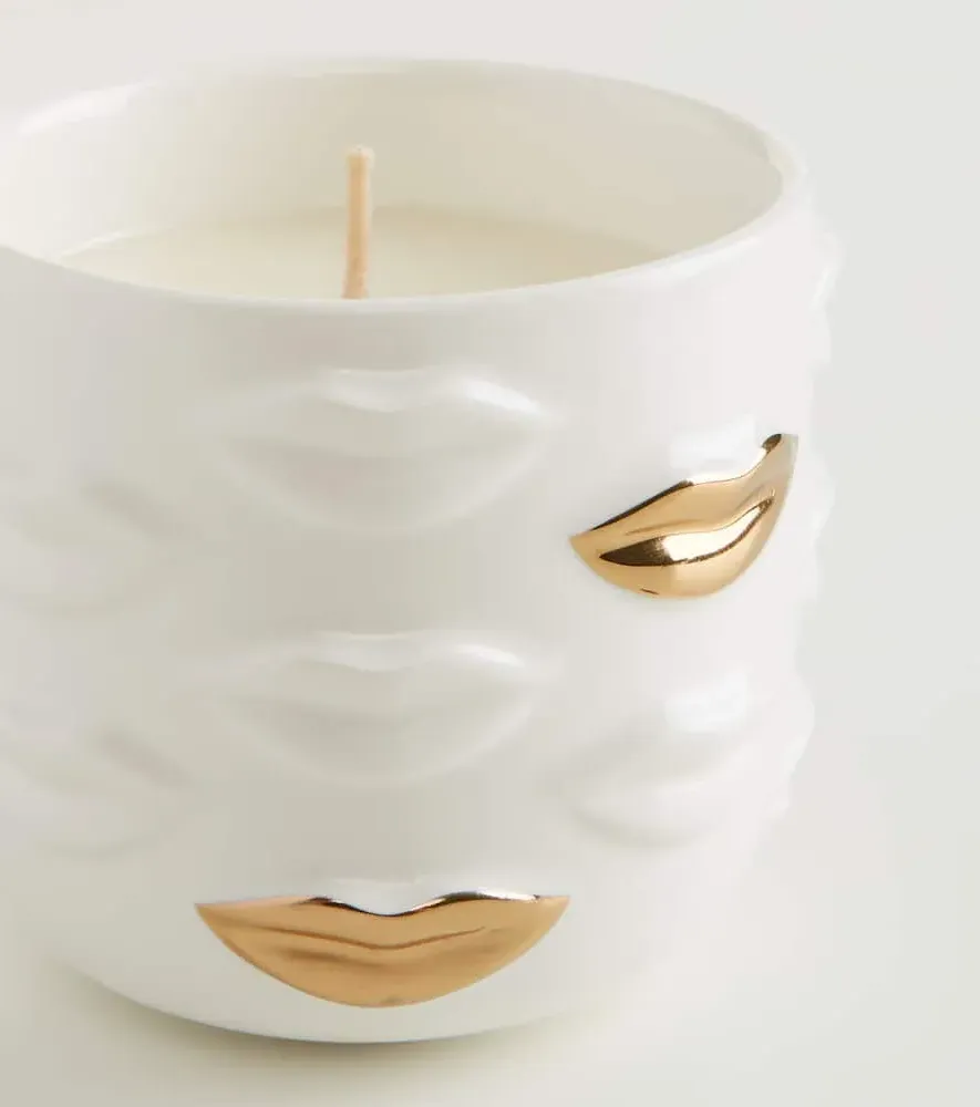 Muse Bouche D'Or Scented Candle - White, Porcelain