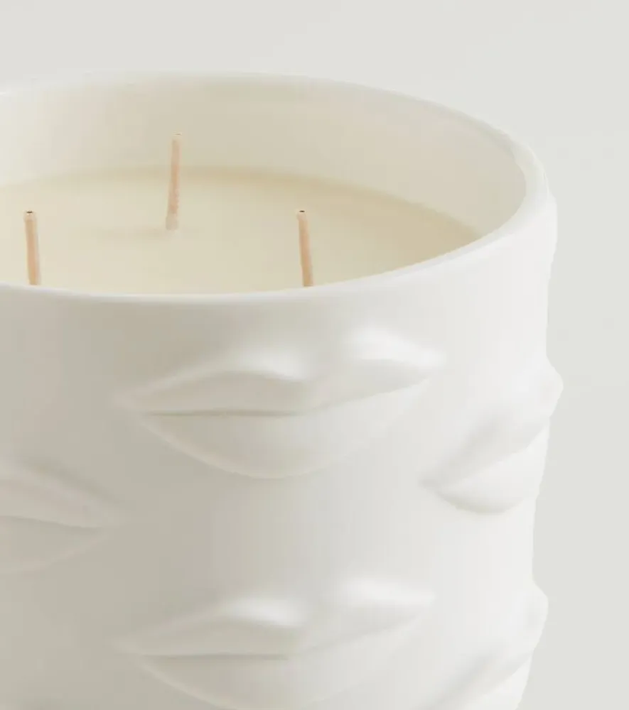 Muse Bouche Scented Candle - White, Porcelain