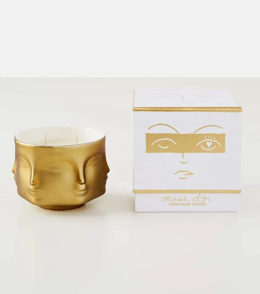 Muse D'Or Scented Candle - Gold, Porcelain image