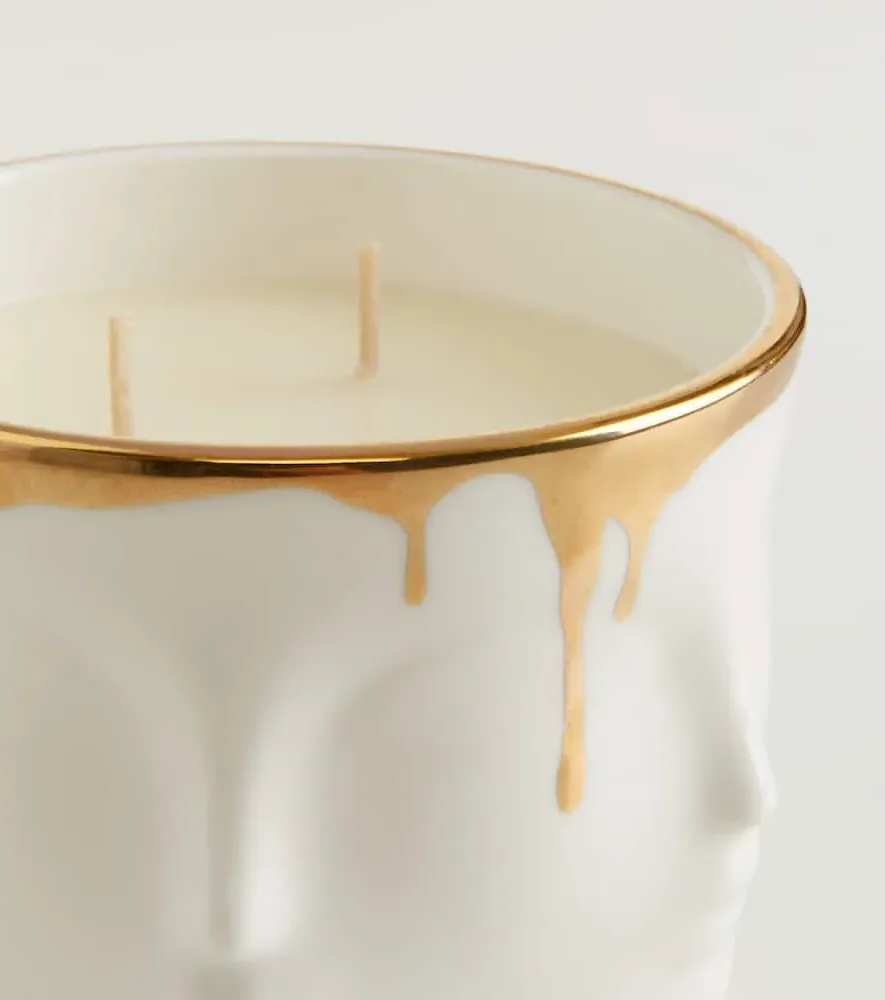 Muse Miel Scented Candle - White, Porcelain