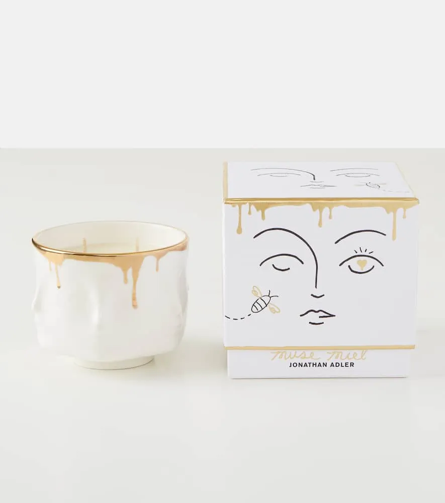 Muse Miel Scented Candle - White, Porcelain image