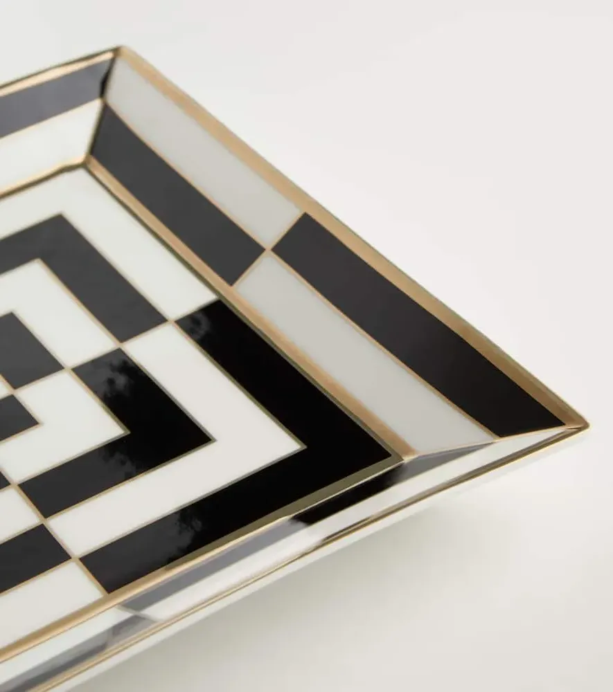Op Art Porcelain Tray - Multi image