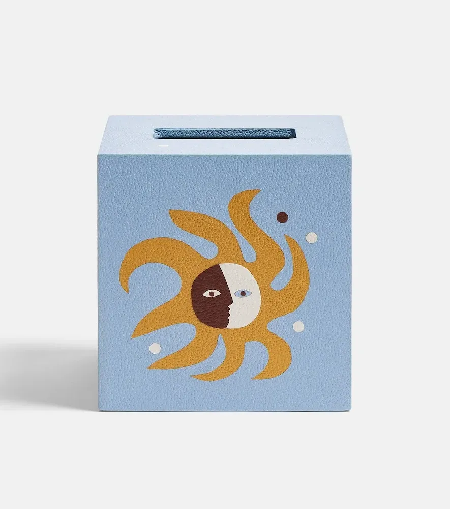 Playa Tissue Box - Leather, MDF by Mytheresa