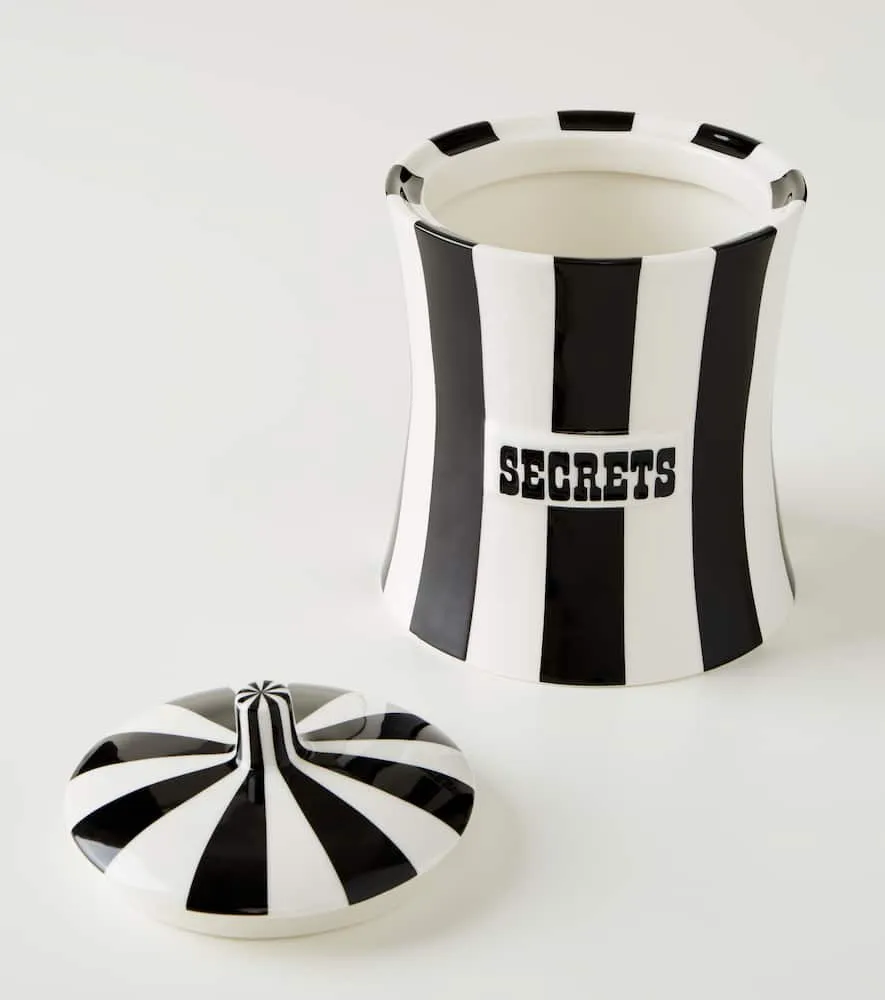 Vice Secrets Ceramic Container - White