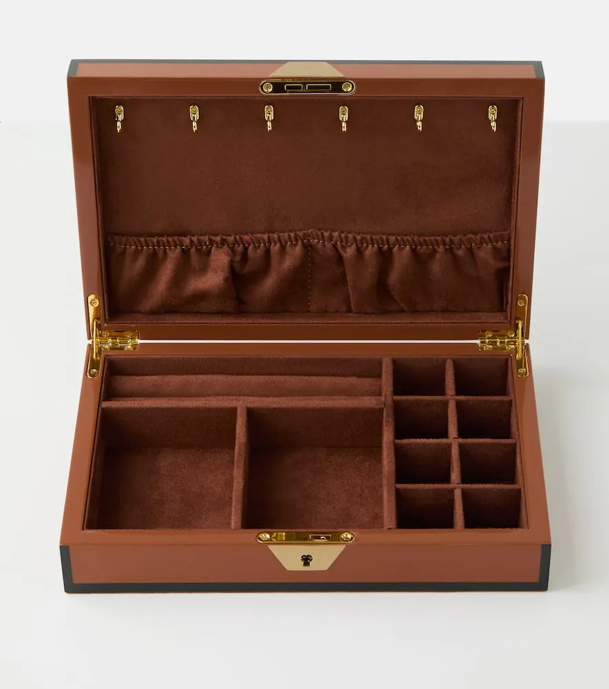 Zebra Jewelry Box - Brown, MDF