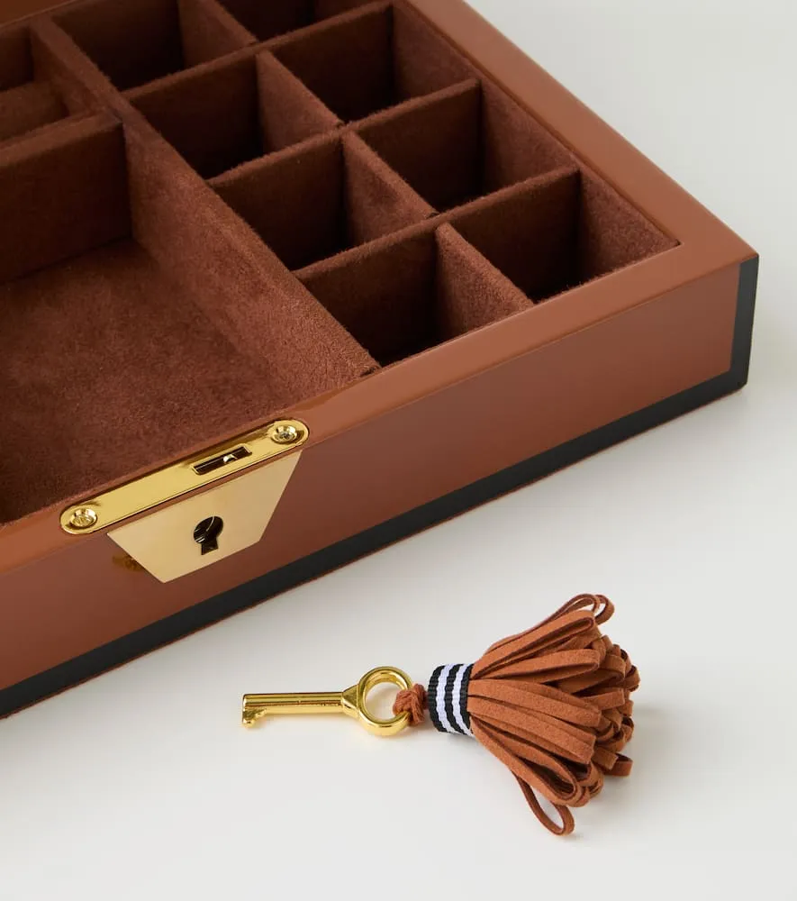 Zebra Jewelry Box - Brown, MDF image