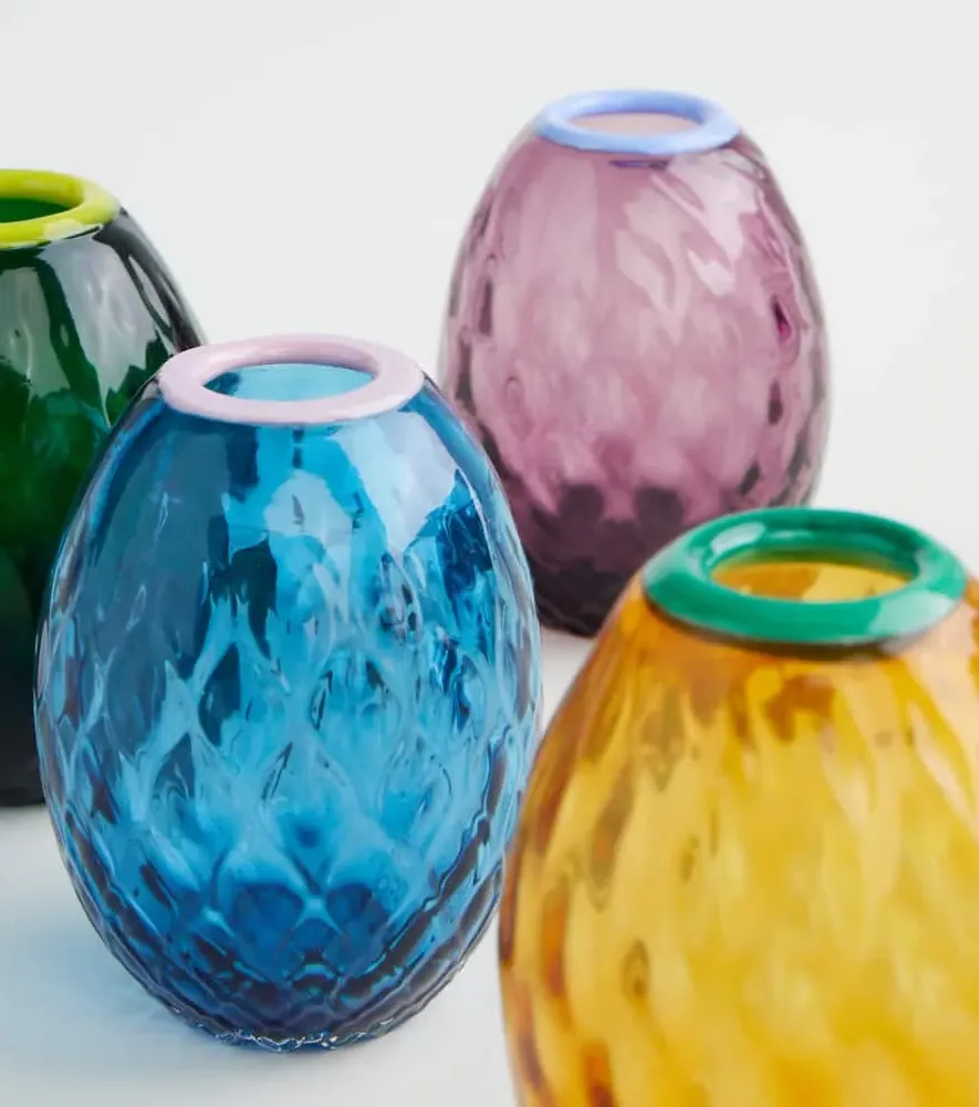 Baby Egg Glass Vases Set of 4 - Green image