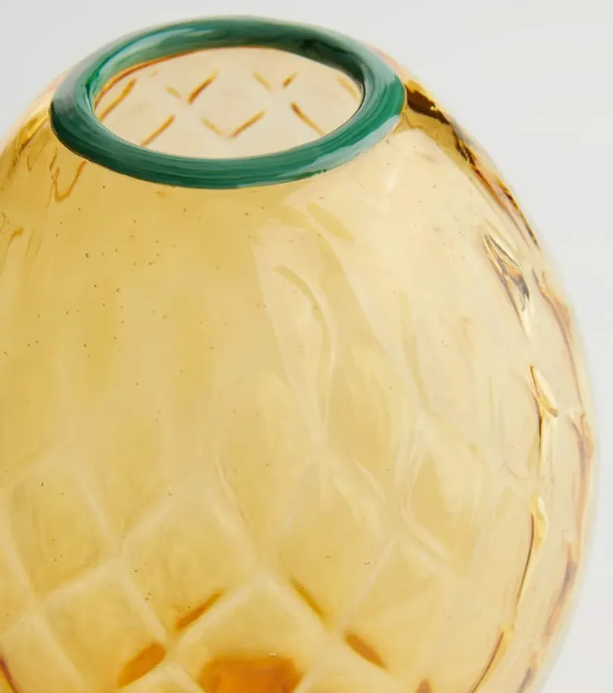Big Egg Vase - Yellow, Murano Glass