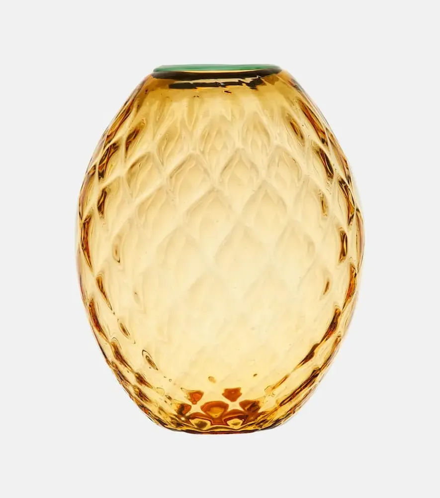 Big Egg Vase - Yellow, Murano Glass