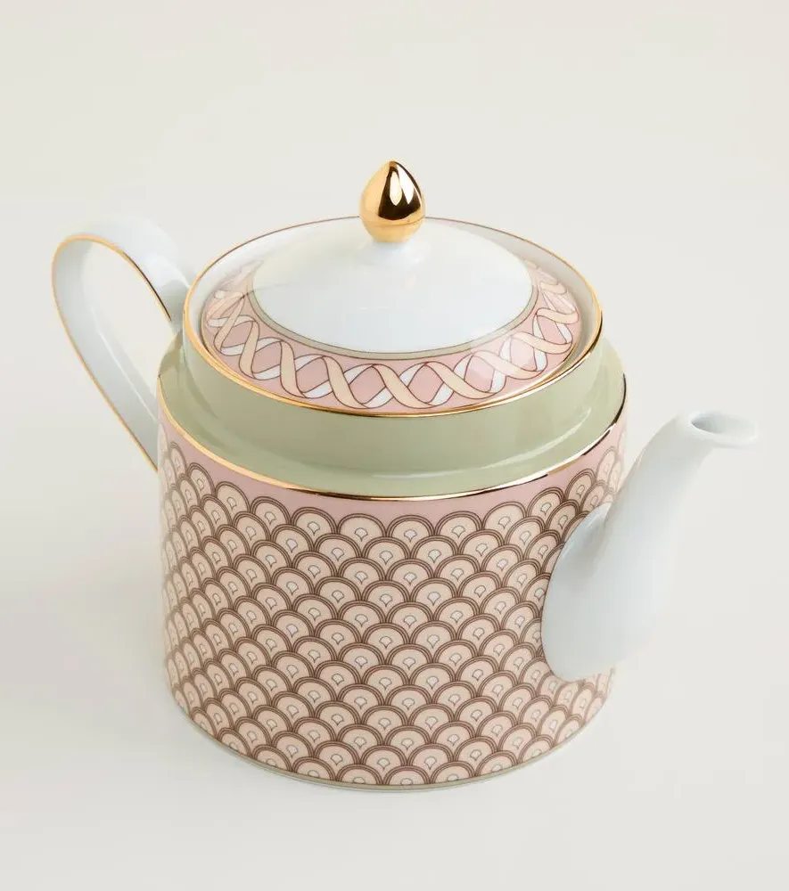 Impero Porcelain Teapot - White