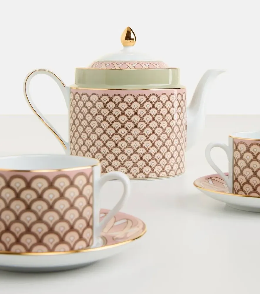 Impero Porcelain Teapot - White