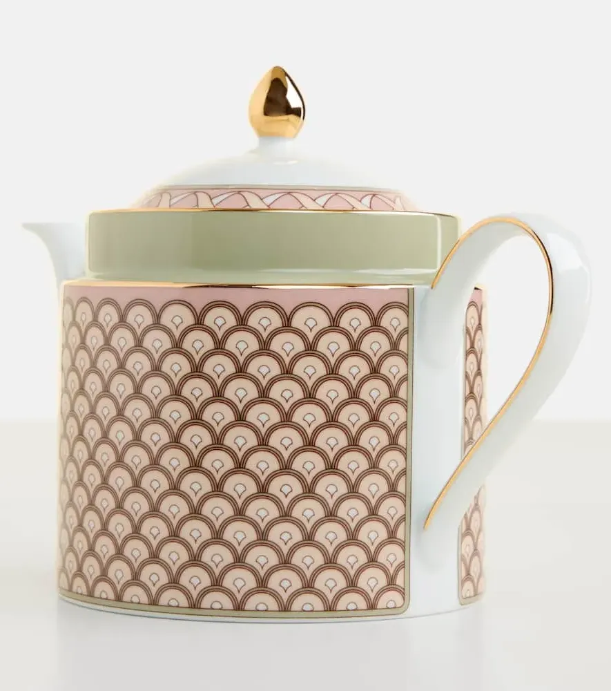 Impero Porcelain Teapot - White image