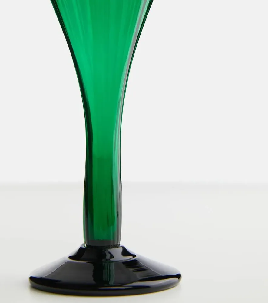 Scallion Vase - Green, Murano Glass