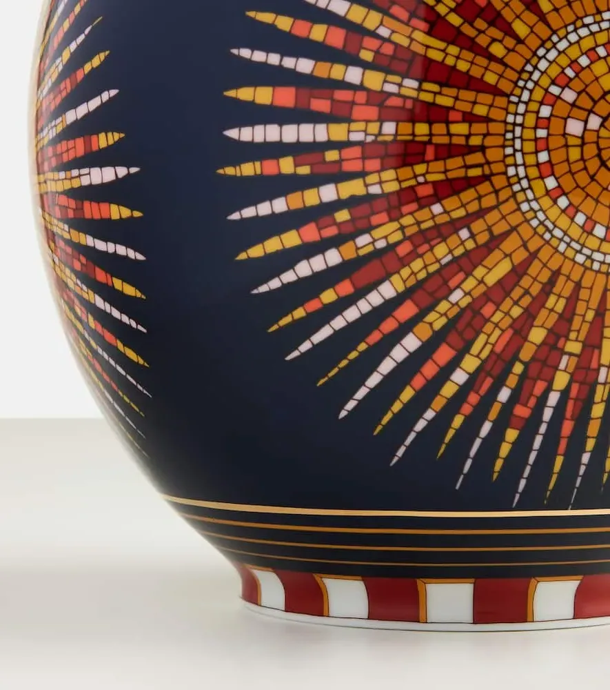 Sunrays Medium Vase - Midnight, Porcelain