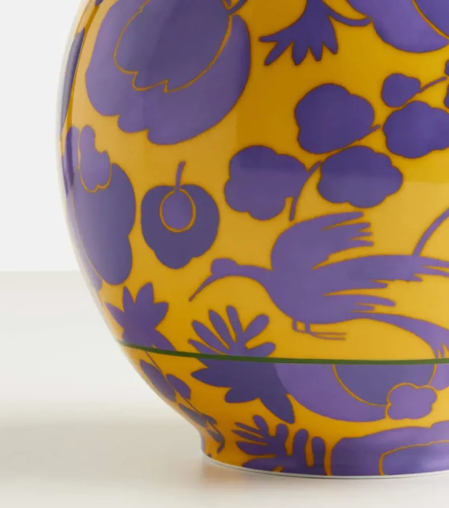 Wildbird Medium Porcelain Vase - Yellow image