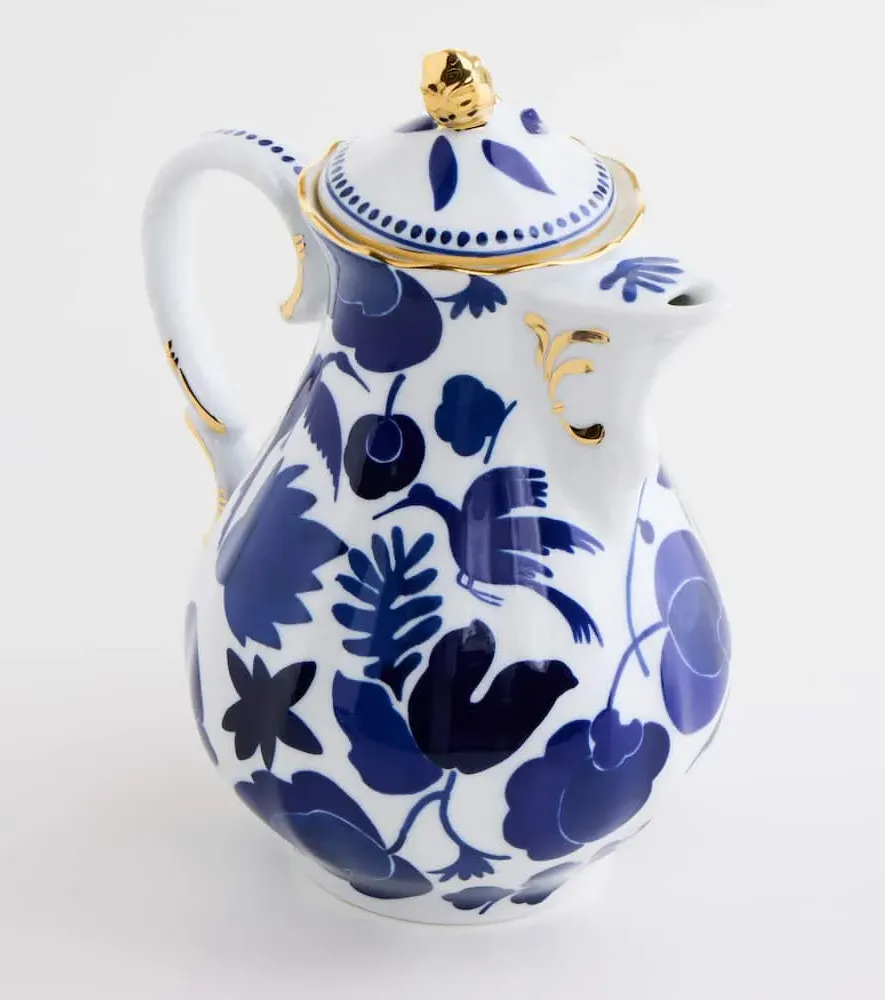 Wildbird Porcelain Teapot - Blue